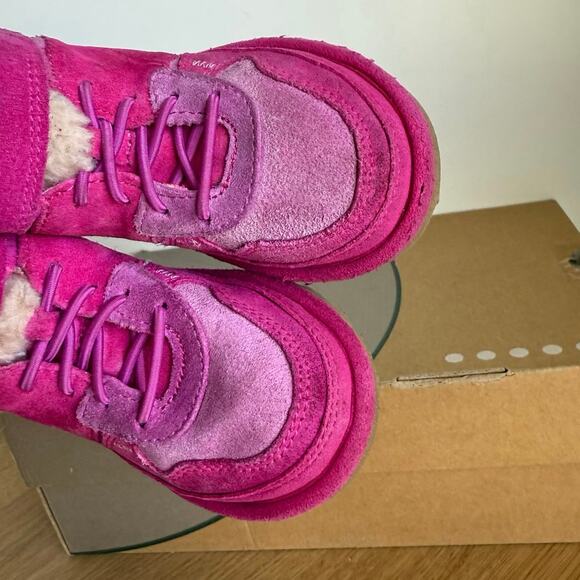 UGG Highland Hi Heritage Pink Toddler Boots - Sz 8 C - Picture 7 of 12